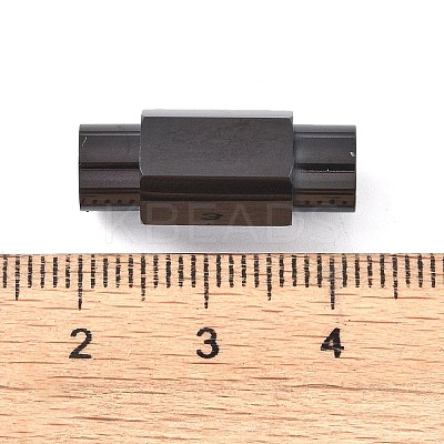 Ion Plating(IP) Smooth 304 Stainless Steel Magnetic Clasps with Glue-in Ends STAS-H402-63B-5MM-1