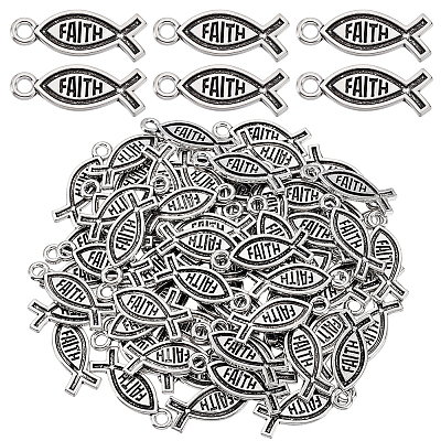 80Pcs Tibetan Style Zinc Alloy Pendants FIND-GA0008-15-1