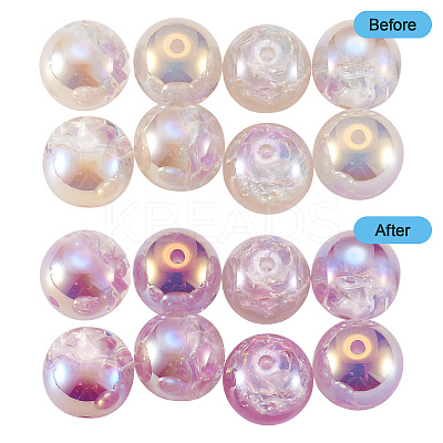 10Pcs Resin Beads PACR-TA0001-33L-1