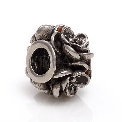 304 Stainless Steel European Beads STAS-G228-07AS-1