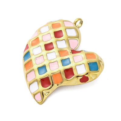 304 Stainless Steel Pendants STAS-V003-02G-01-1