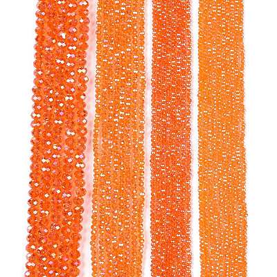 Electroplate Glass Beads Strands LS-EGLA-A044-T4mm-B25-1