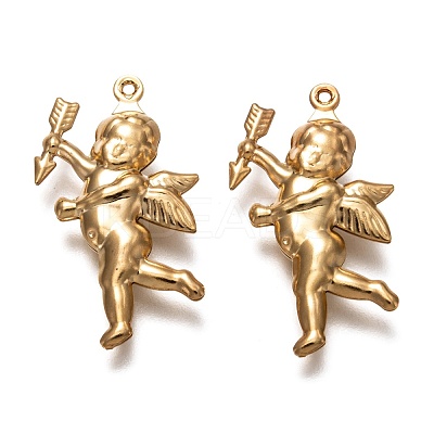 Valentine's Day 304 Stainless Steel Pendants X-STAS-P266-04G-1