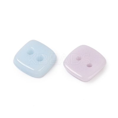 2-Hole Glass Buttons PORC-R010-10-1