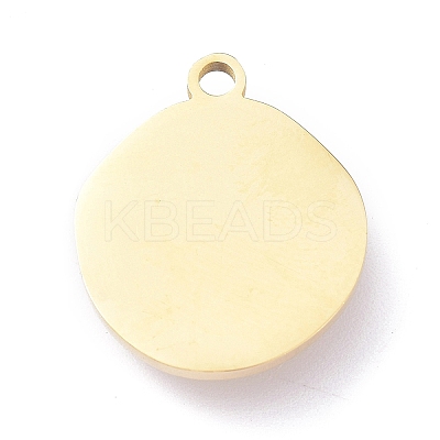 Ion Plating(IP) 304 Stainless Steel Pendants STAS-O150-15G-1