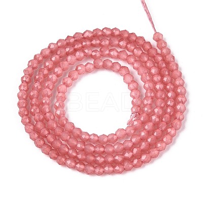 Imitation Jade Glass Beads Strands GLAA-T028-2mm-11B-1