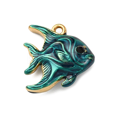 304 Stainless Steel Enamel Pendants LS-STAS-B112-01G-03-1