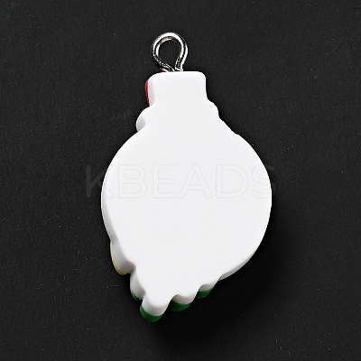Christmas Opaque Resin Pendants LS-RESI-G043-B02-1