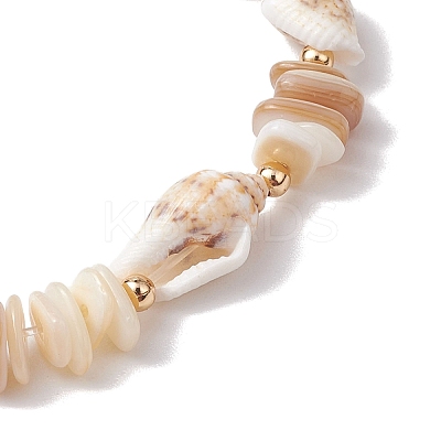 Shell Beaded Stretch Bracelets for Women BJEW-TA00588-1