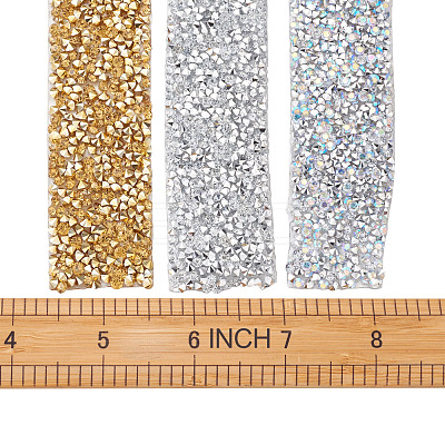 Glitter Resin Hotfix Rhinestone(Hot Melt Adhesive On The Back) OCOR-TA0001-14-1