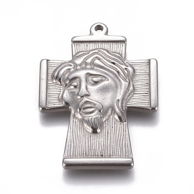 Non-Tarnish 304 Stainless Steel Pendants STAS-E474-16-1