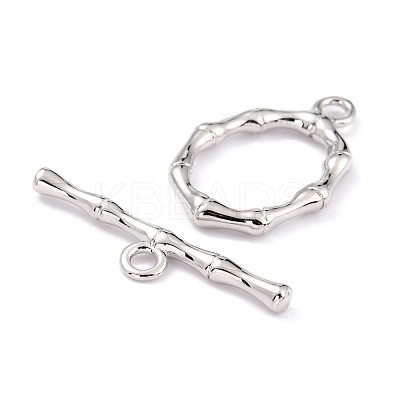 Rack Plating Brass Toggle Clasps X-KK-B036-07P-1