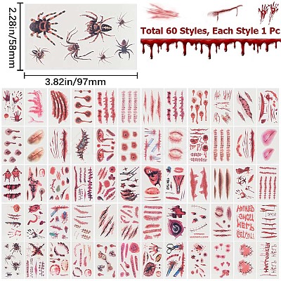 2 Sets 2 Style Body Art Tattoos Stickers MRMJ-GF0001-39-1