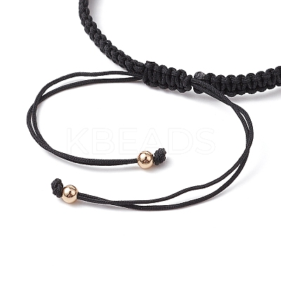 Adjustable Tube Natural Gemstone Braided Bracelets for Women BJEW-JB11006-01-1