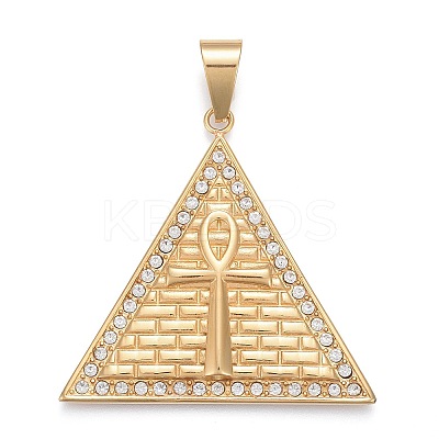 304 Stainless Steel Big Pendants STAS-K214-10G-1