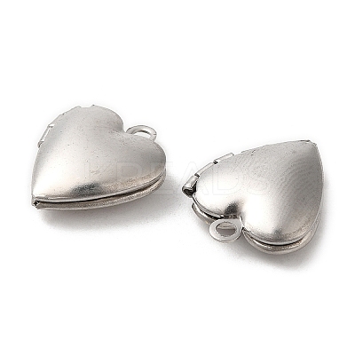 Non-Tarnish 316 Surgical Stainless Steel Locket Pendants STAS-C077-08P-1