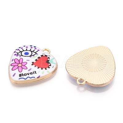 Printed Alloy Pendants ENAM-ZX002-36F-1