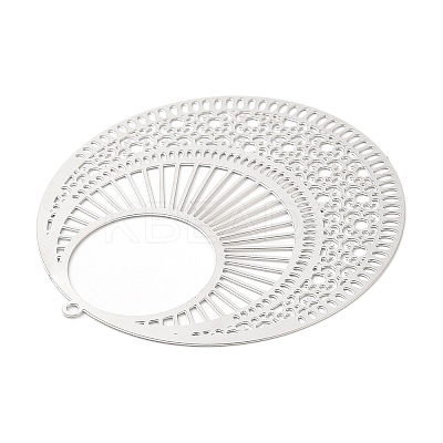 Non-Tarnish 304 Stainless Steel Filigree Pendants LS-STAS-K257-03P-1