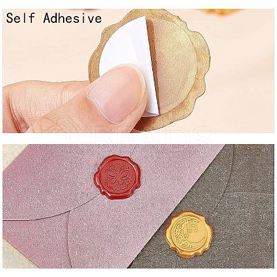 Adhesive Wax Seal Stickers DIY-CP0010-58B-1