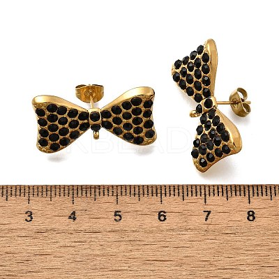 304 Stainless Steel Stud Earrings Findings EJEW-F361-10G-1