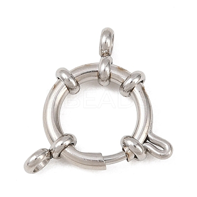 304 Stainless Steel Spring Ring Clasps STAS-L310-04P-1