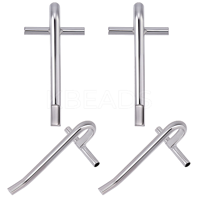 8Pcs Alloy Brooch Convert Pendant Hooks FIND-SC0019-06A-P-1