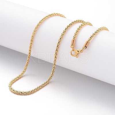 Ion Plating(IP) 304 Stainless Steel Necklace LS-MAK-K004-02G-1