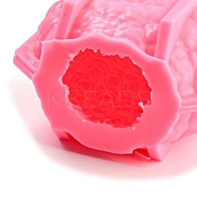 Valentine's Day 3D Embossed Rose Love Heart Candle Molds SIMO-H015-04-1