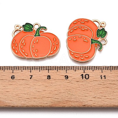 Thanksgiving Day Theme Alloy Enamel Pendants ENAM-T020-52G-01-1