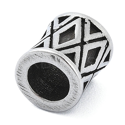 304 Stainless Steel European Beads STAS-H219-01AS-1