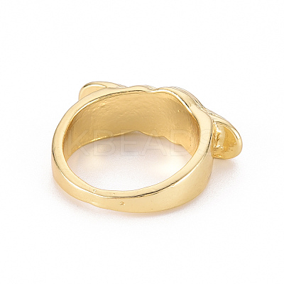 Alloy Enamel Wide Band Rings RJEW-N034-003B-RS-1