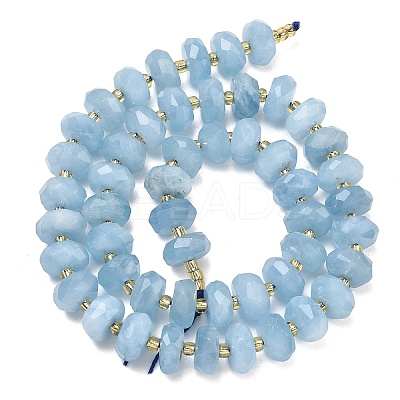 Natural Aquamarine Beads Strands G-L642-J03-03-1