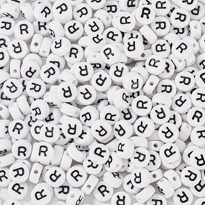 500Pcs Acrylic Beads SACR-TA0001-55R-1