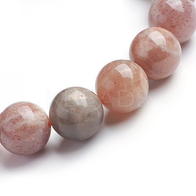 Natural Sunstone Stretch Bracelets X-BJEW-E373-10mm-04-1