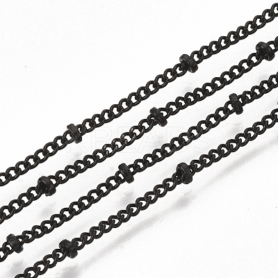 Brass Coated Iron Curb Chain Necklace Making LS-MAK-T006-02A-1
