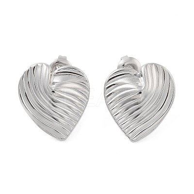 Non-Tarnish 304 Stainless Steel Stud Earrings EJEW-P258-23P-1