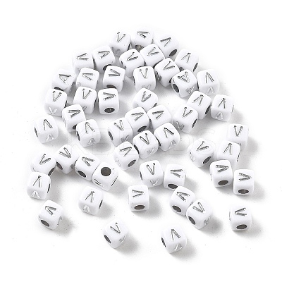 Opaque Acrylic Beads OACR-D282-06V-1