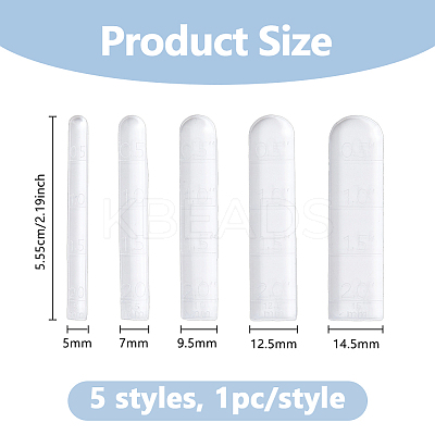 5Pcs Acrylic Rulers TOOL-WH0155-230-1