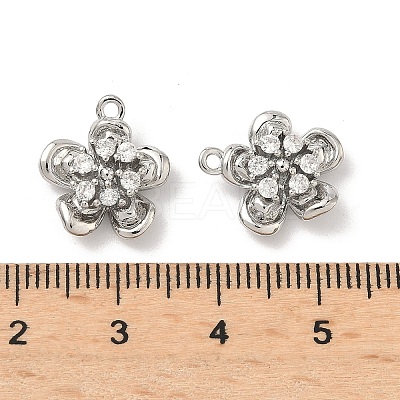 Brass Micro Pave Cubic Zirconia Pendants LS-KK-L260-03G-1
