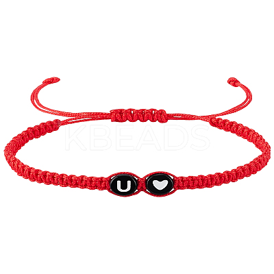 1Pc Adjustable Nylon Cord Braided Bracelets for Women Men BJEW-LP0001-31B-U-1