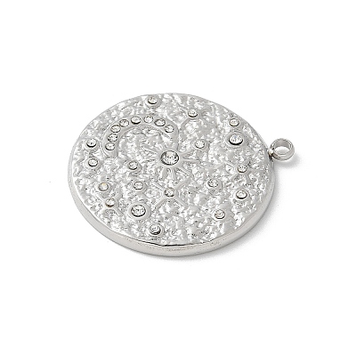 304 Stainless Steel Rhinestone Pendants STAS-Z122-53P-1