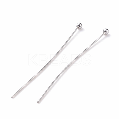 Tarnish Resistant 304 Stainless Steel Ball Head pins LS-STAS-R051-40mm-1