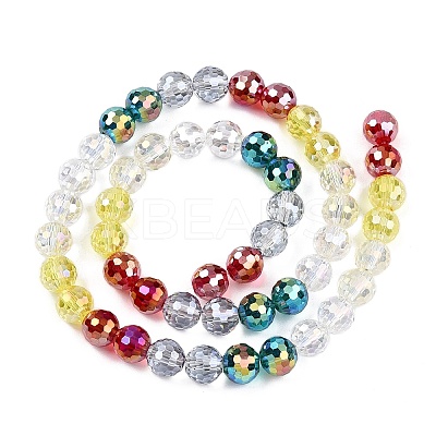 Transparent Glass Beads Strands GLAA-T023-31E-1
