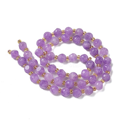 Natural Lavender Amethyst Beads Strands G-K387-A14-01-1