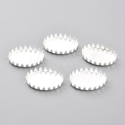 304 Stainless Steel Cabochon Settings STAS-Y001-07B-S-1