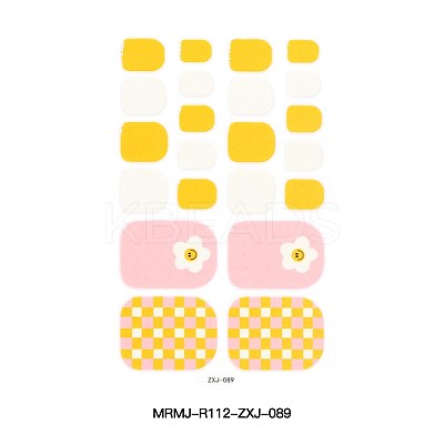Full-Cover Glitter Powder Toenail Wraps Stickers LS-MRMJ-R112-ZXJ-089-1