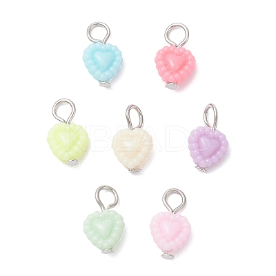 Opaque Acrylic Pendants PALLOY-JF04351-01-1