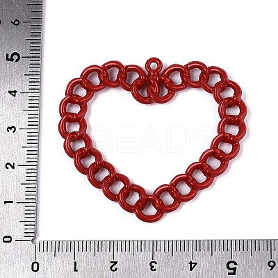 Spray Painted Alloy Pendants PALLOY-T092-89A-1