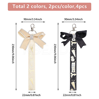 4Pcs 2 Colors Cloth Bowknot Pendant Decoration FIND-CA0010-24B-1