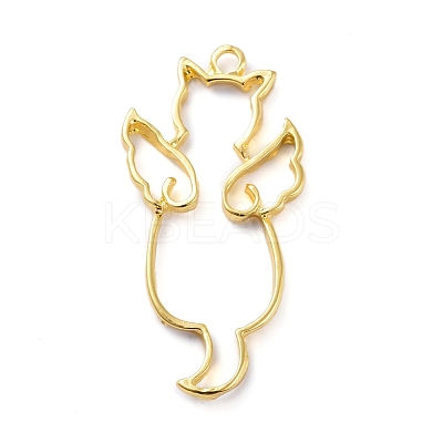 Zinc Alloy Open Back Bezel Pendants PALLOY-E577-15G-1